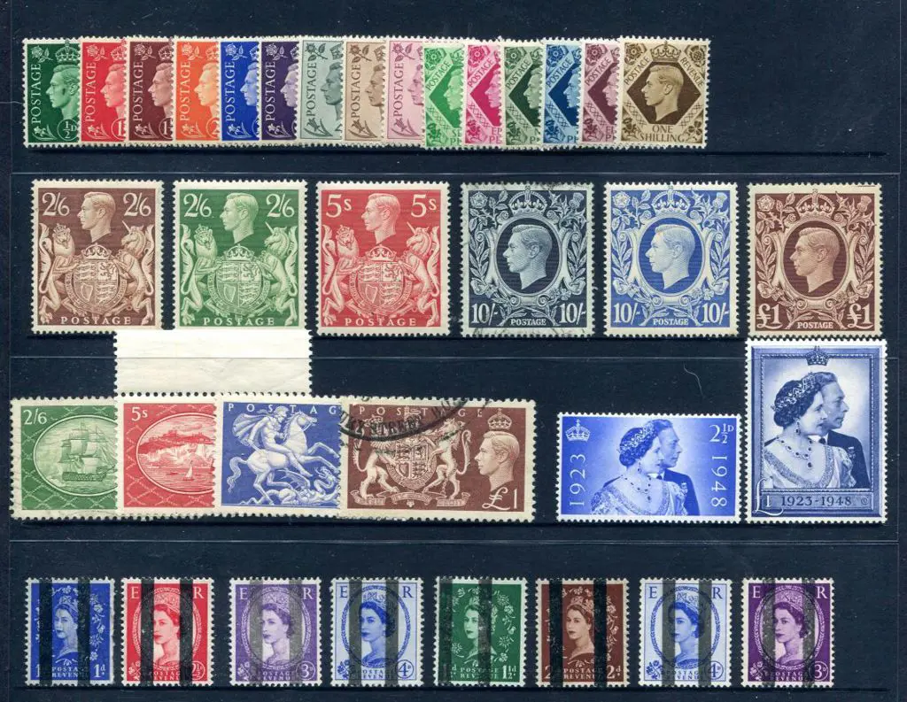 1937/47 KGVI "dark colours" MUH/MLH set of 15 (SG ... Image 1++