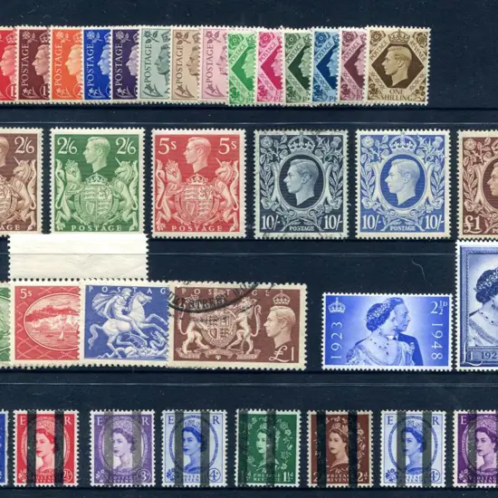 1937/47 KGVI "dark colours" MUH/MLH set of 15 (SG ...