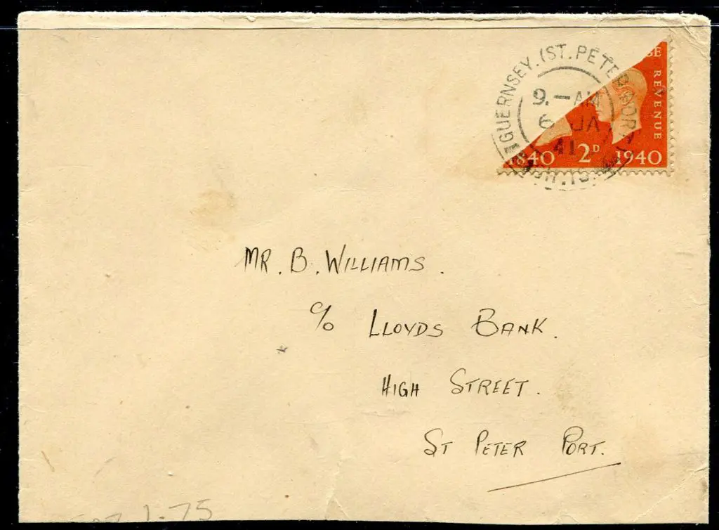 Great Britain - Guernsey 1941 (24th Jan) 2d orange ... Image 1++