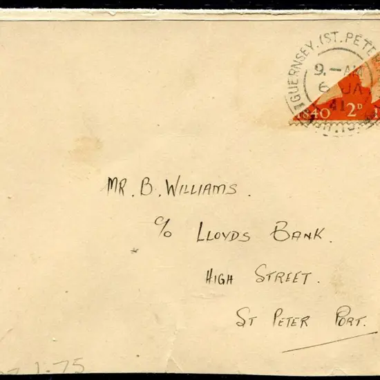 Great Britain - Guernsey 1941 (24th Jan) 2d orange ...