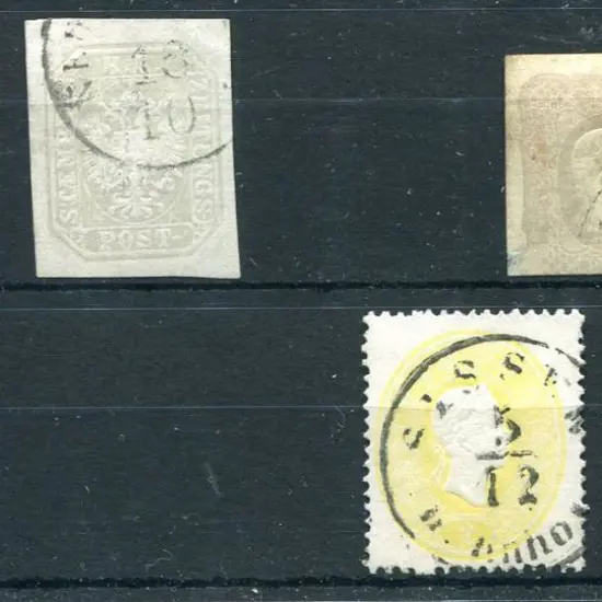 Austria 1858/63 used group comprising 1858 (4 ...