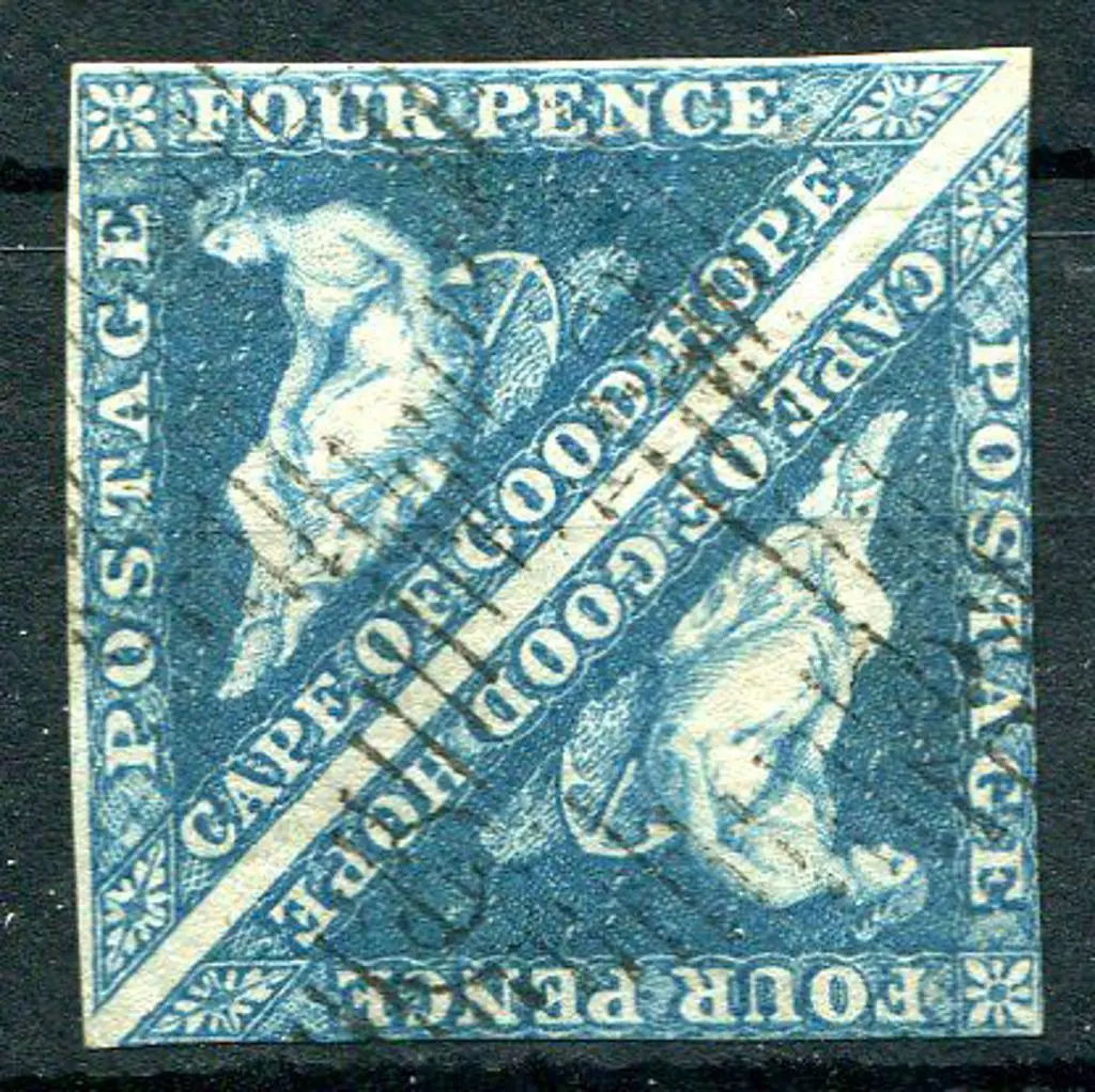Cape of Good Hope 1863/64 4d steel blue ... Image 1++