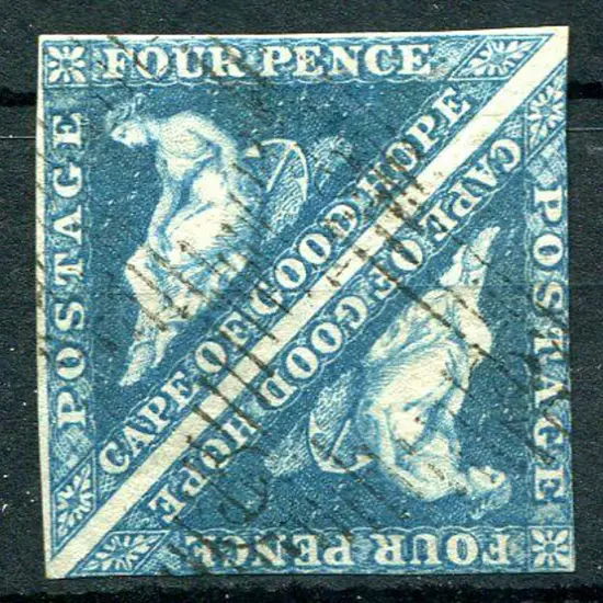 Cape of Good Hope 1863/64 4d steel blue ...