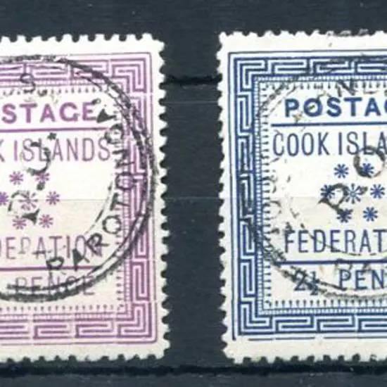Cook Islands 1892 "Federation" set of 4. Fine used ...