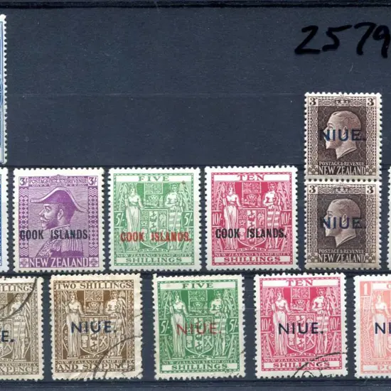 Cook Islands 1936 2/- & 3/- Admirals & 10/- ...