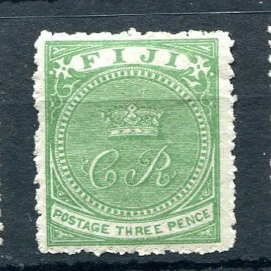 Fiji 18711d, 3d & 6d Cakobau Rex (C.R.) set of 3. ...