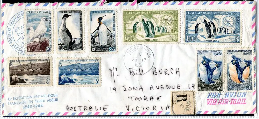FSAT 1961 (20th Dec) Registered cover from Terre ... Image 1++