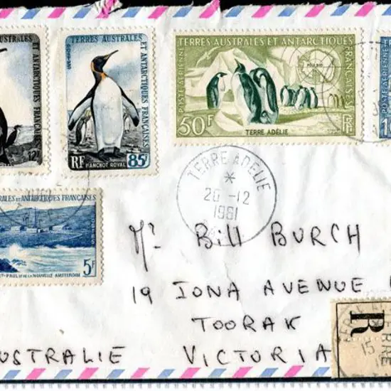 FSAT 1961 (20th Dec) Registered cover from Terre ...