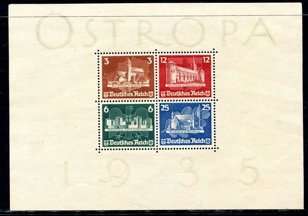 Germany 1935 Ostropa M/S mint without gum as ... Image 1++