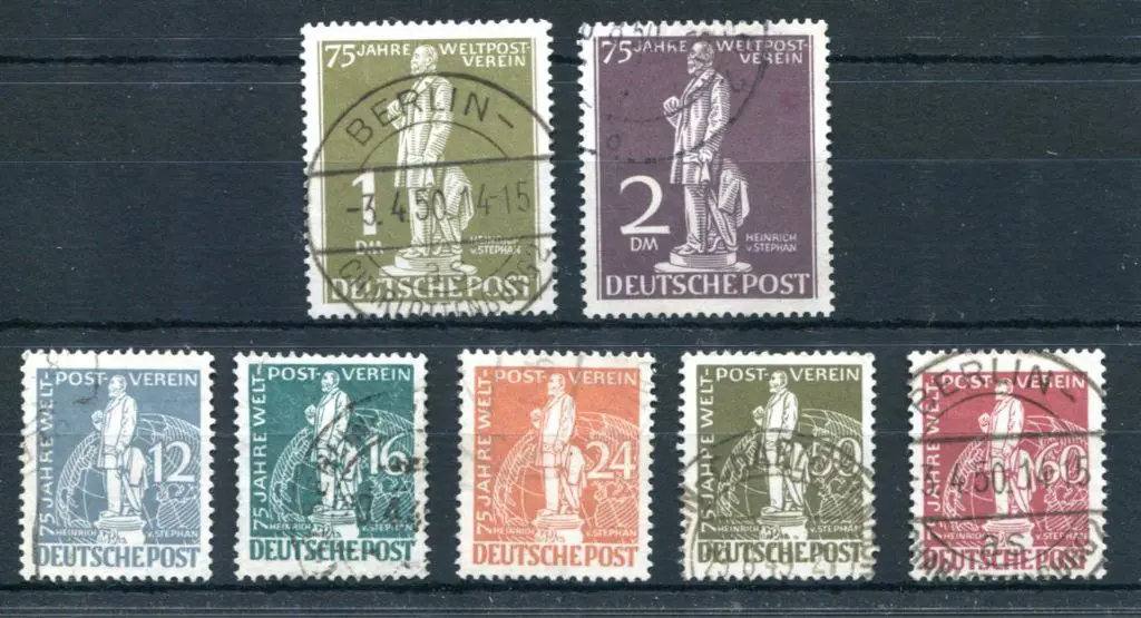 Germany-Berlin 1949 UPU set of 7 fine used. SG ... Image 1++