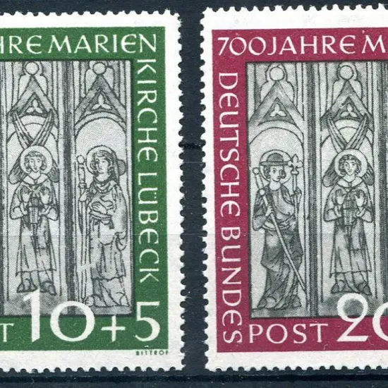 Germany-West 1951 St Mary's Church, Lubeck 700th ...