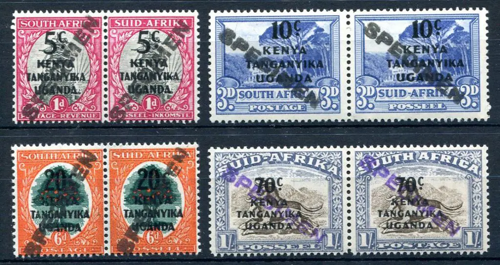 Kenya, Uganda & Tanganyika 1941 Ovpts on South ... Image 1++
