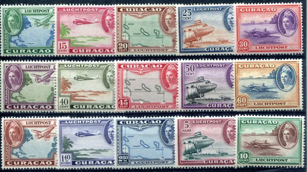 Netherlands Antilles - Curacao 1942/43 Airs set of ... Image 1++