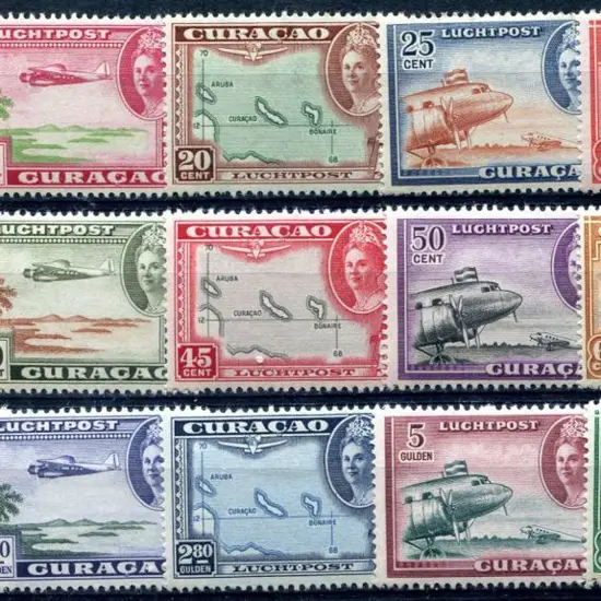 Netherlands Antilles - Curacao 1942/43 Airs set of ...