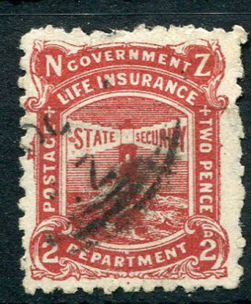 New Zealand 1905/06 2d brown red Govt Life ... Image 1++