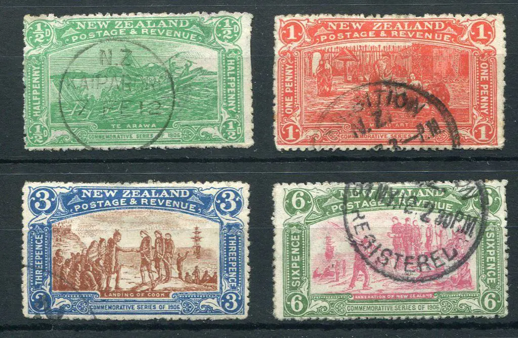 New Zealand 1906 Christchurch Exhibition set of 4 ... Image 1++