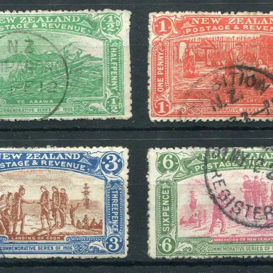 New Zealand 1906 Christchurch Exhibition set of 4 ...