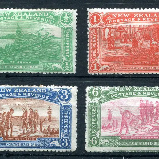 New Zealand 1907 Christchurch Int Exhib set of 4. ...