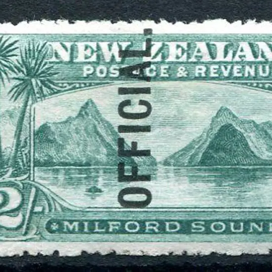 New Zealand 1907/11 2/- Milford Sound ovptd ...