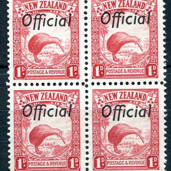 New Zealand 1926/61 1d kiwi "Official" perf. ...