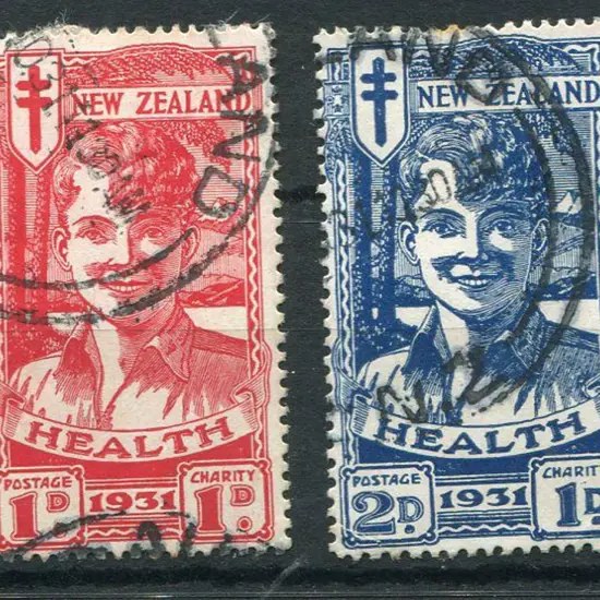 New Zealand 1931 Health "Smiling Boys". Fine used ...