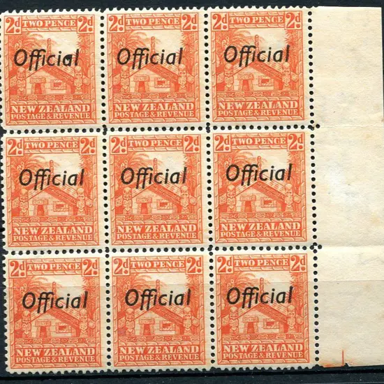 New Zealand 1936/61 2d Whare "Official" perf 14 ...