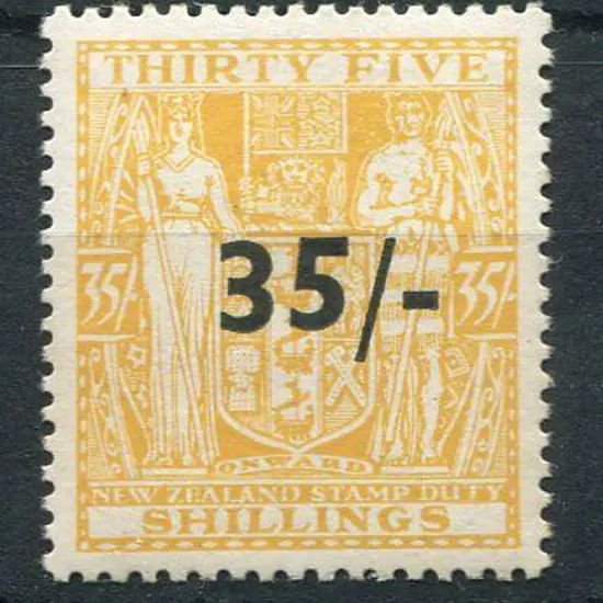 New Zealand 1939 35/- on 35/- Arms MLH. SG F186, ...