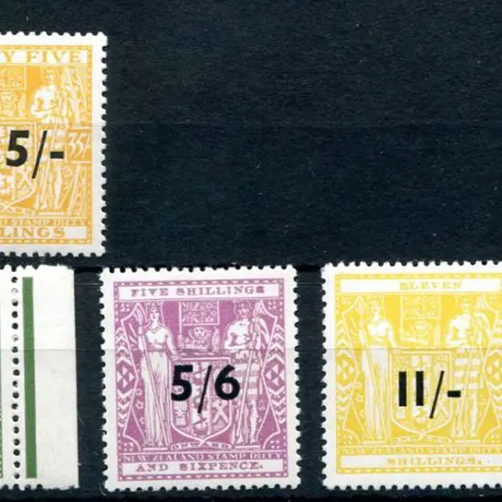 New Zealand 1939/40 Arms surcharges with 35/- ...