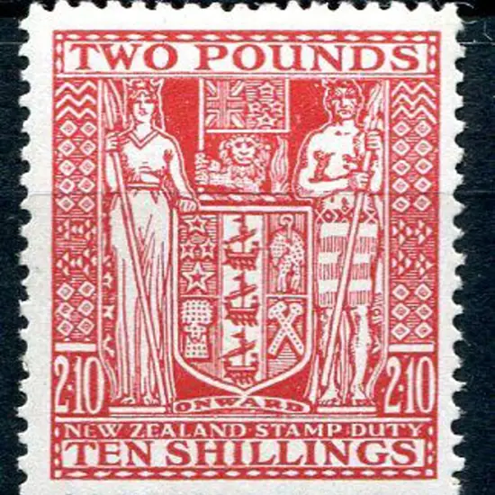 New Zealand 1940/58 £2/10/- red Arms. MUH. SG ...