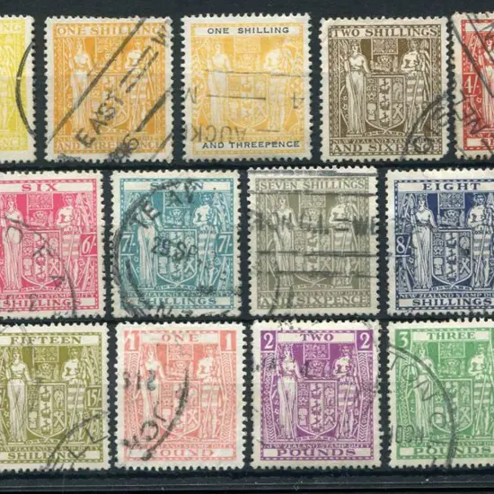 New Zealand 1940/58 Arms to £1 used excl 12/6d but ...