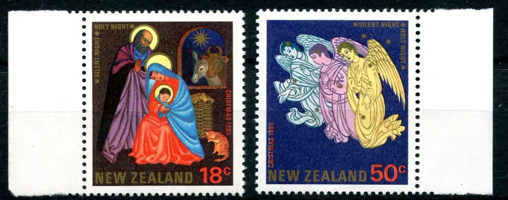 New Zealand 1985 18¢ & 50¢ Christmas with the ... Image 1++