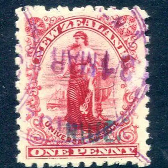 New Zealand-Niue 1902 1d Universal with "Niue" ...