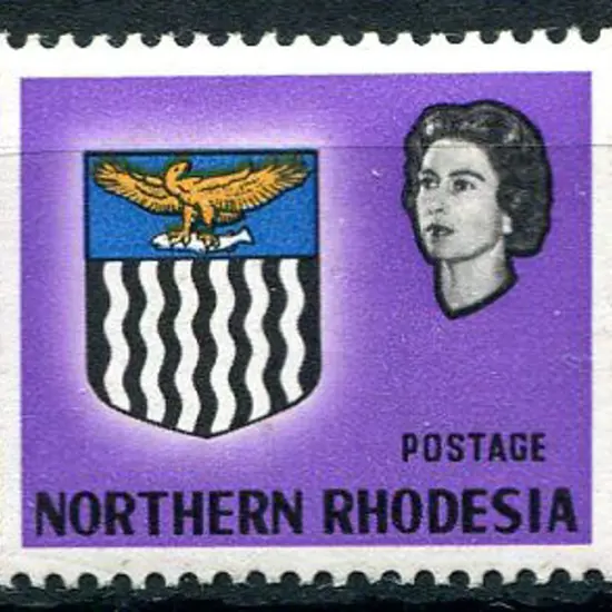Northern Rhodesia 1963 ½d violet Arms with value ...