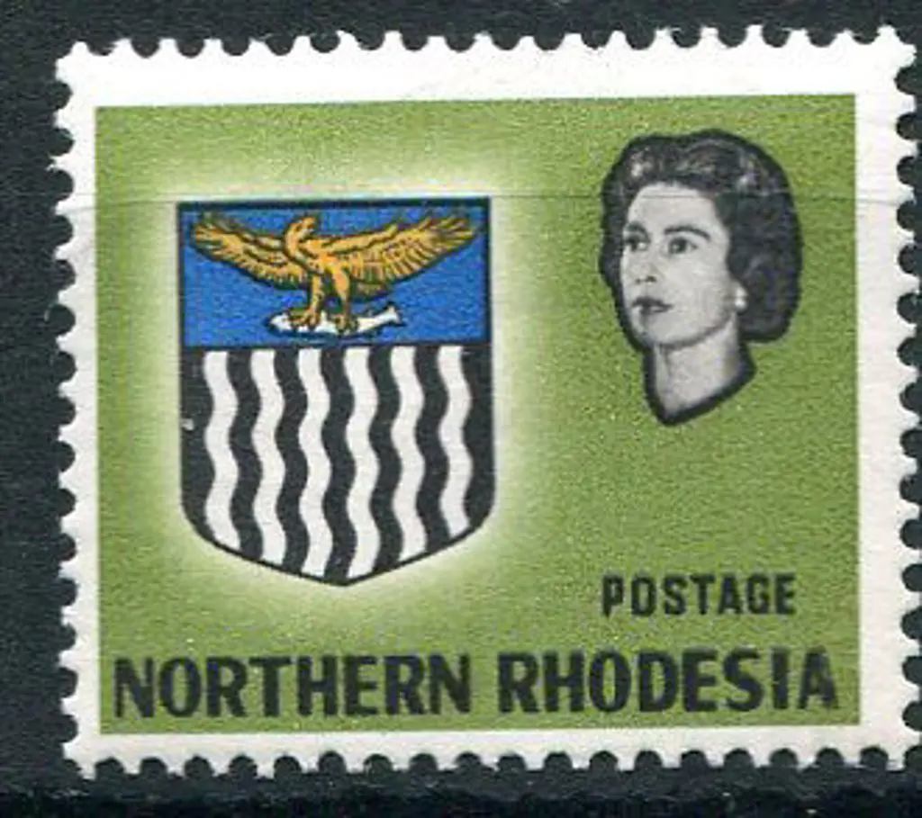 Northern Rhodesia 1963 6d light olive-green Arms ... Image 1++