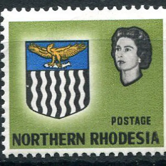 Northern Rhodesia 1963 6d light olive-green Arms ...