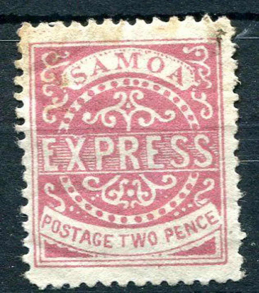 Samoa 1881 2d rose in the unissued value & shade. ... Image 1++