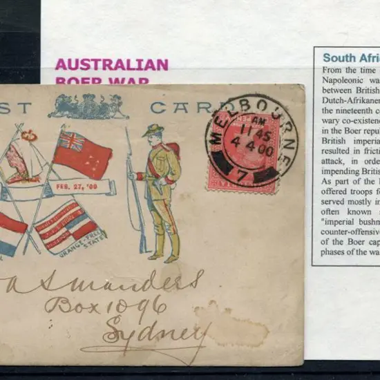 South Africa-Boer War 1900 (4th Apr) Australian ...