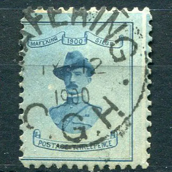 South Africa-Boer War 1900 3d deep blue/blue ...