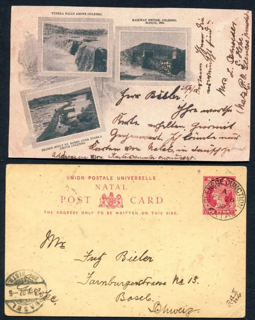 South Africa - Natal 1902 (26th Feb) 1d rose QV ... Image 1++