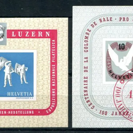 Switzerland 1945 Cent of Basel Cantonal Stamp M/S ...