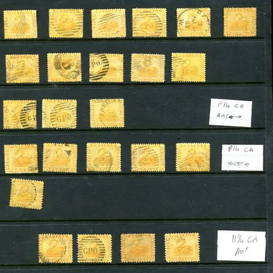 1861-1888 Used swan accum arranged on Hagner ...