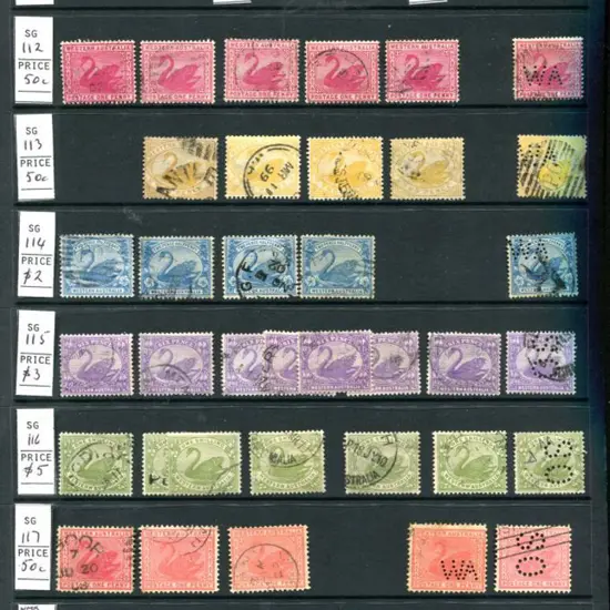 1861-1912 Retiring dealers stock on Hagner sheets ...