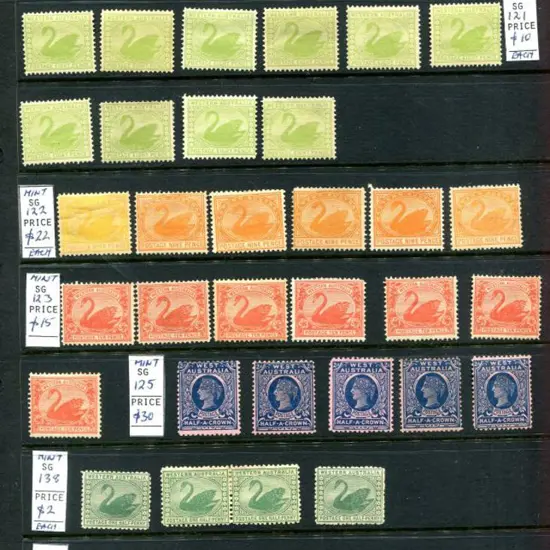 1902-1912 Range of MUH/MLH/MH stamps on Hagners ...