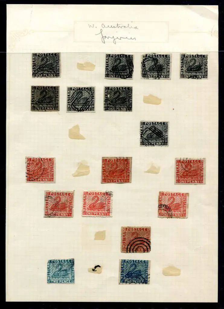 Forgeries Interesting selection mounted on album ... Image 1++