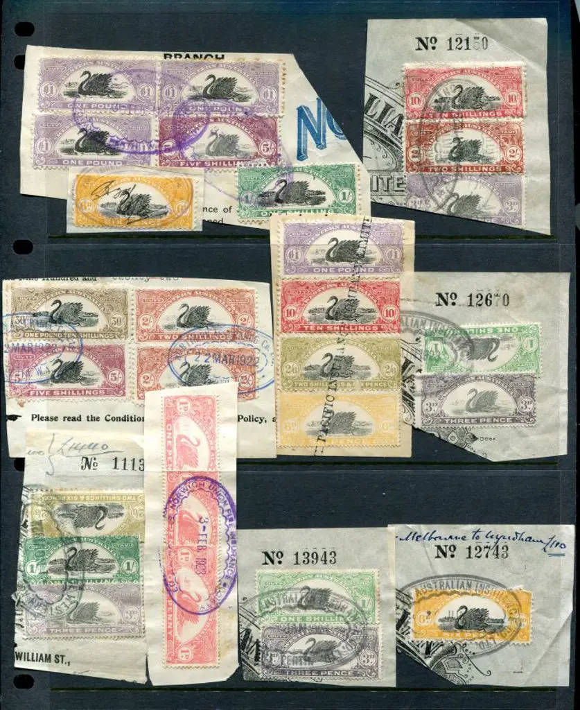 Revenues Range of Duty Stamps soaked from ... Image 1++