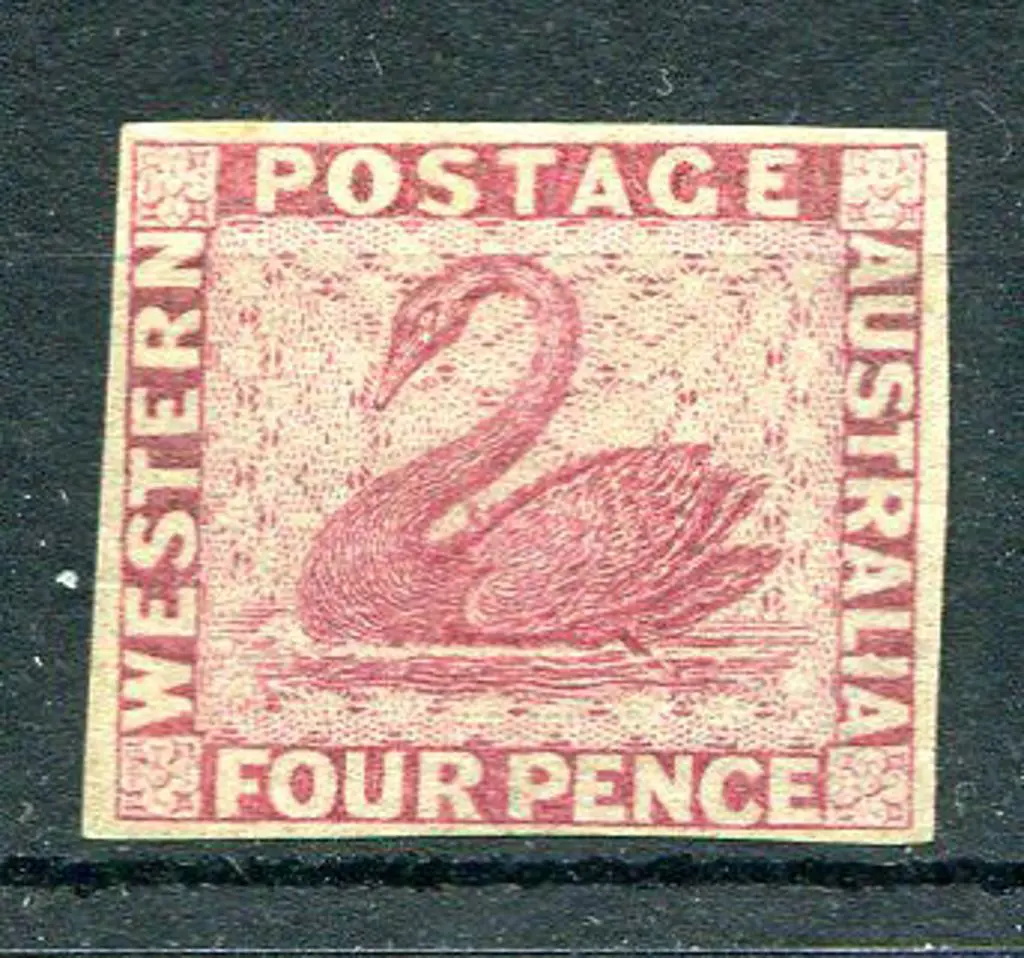 4d dull carmine colour trial on ungummed, unwmkd ... Image 1++