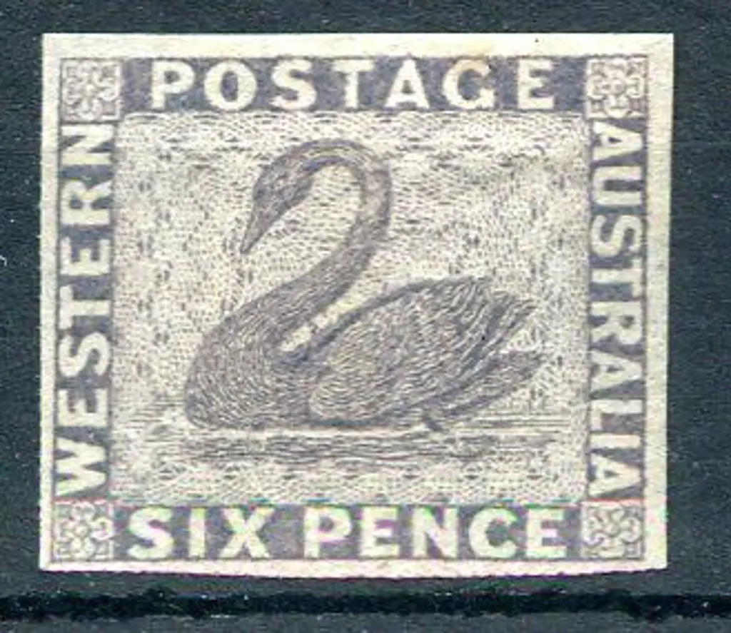 6d dull mauve colour trial on ungummed, unwmkd ... Image 1++