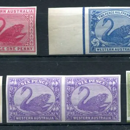 1885/1907 1d carmine, 2d yellow, 2½d deep blue, 6d ...