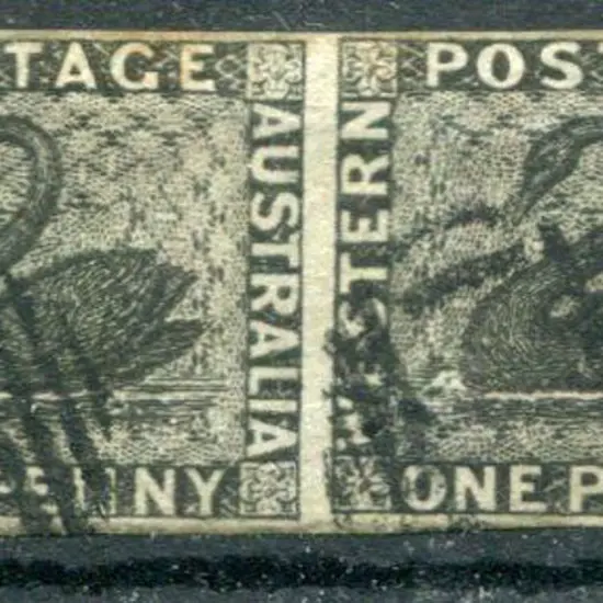 1854 1d black horizontal pair. F/U by void grid on ...