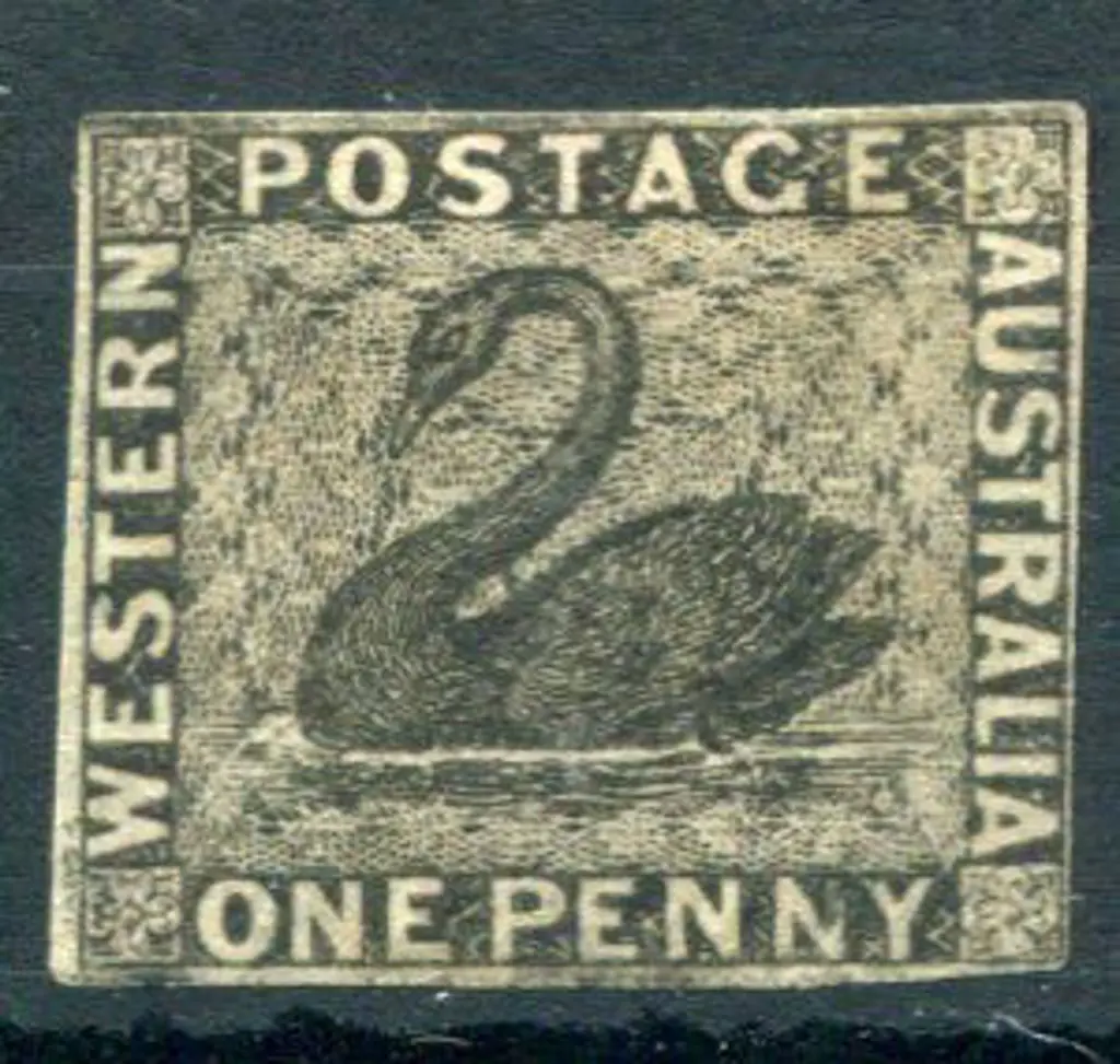 1854 1d black. Appears unused but part very light ... Image 1++